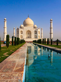 View of historical building against clear sky