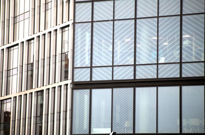 Full frame shot of glass building