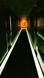 Empty corridor of building