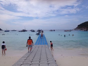 People on beach