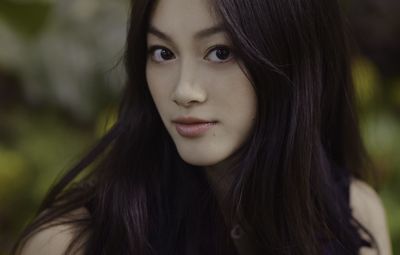 Close-up portrait of young woman