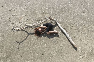 Close-up of woman in bikini
