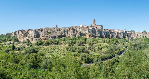 Landscape of pitigliano in tuscany