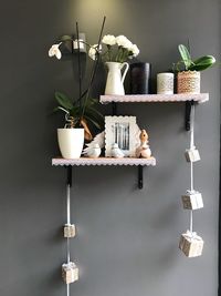 Electric lamp hanging at home