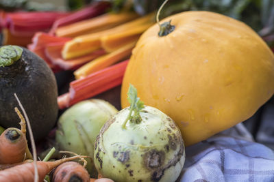 Close-up of fruits in market