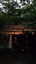 Built structure with trees in background