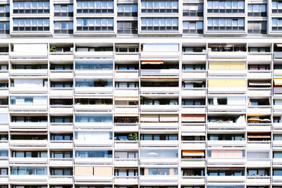 Full frame shot of residential building in city