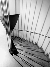 Close-up of staircase against building