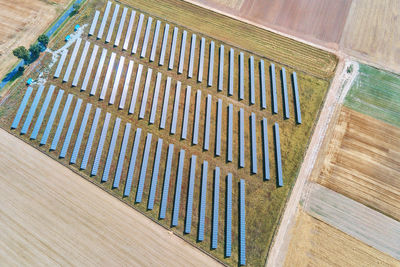 High angle view of hardwood floor