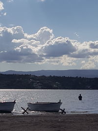 Scenic view of sea against sky