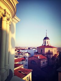 Buildings in the dark