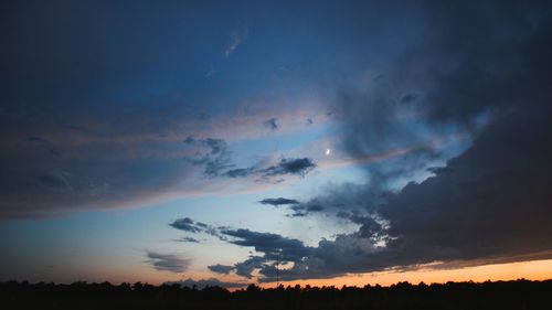 Low angle view of dramatic sky