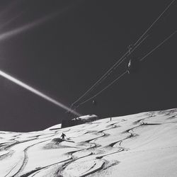 Scenic view of snow covered landscape