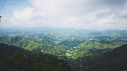 Scenic view of landscape against sky