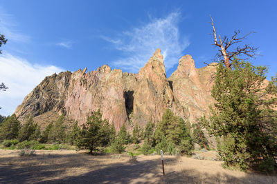 Panoramic view of rocky mountains against sky