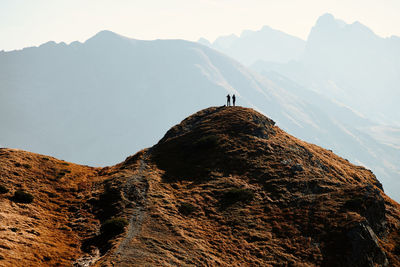 Mountain landscape in tatra national park in poland. tourist attraction. best travel locations