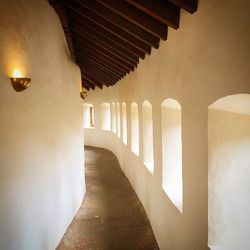 Empty corridor of building