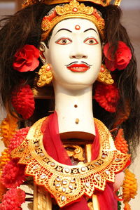 Close-up of buddha statue