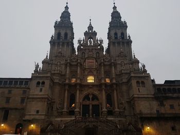 Low angle view of historic building against sky