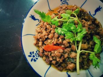 Close-up of food in plate