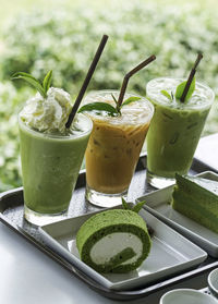 Close-up of drink on table