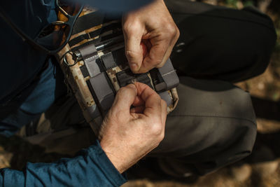 Fisherman ties on a fly