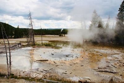 Scenic view of landscape against sky