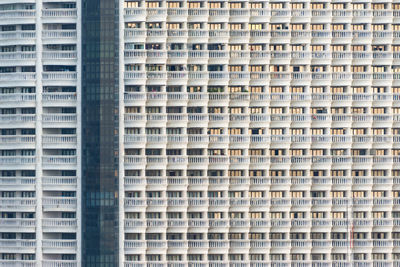 Low angle view of modern buildings in city