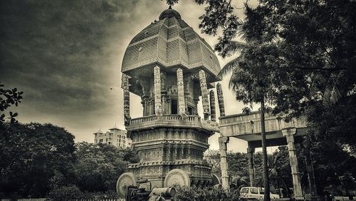 Low angle view of building against sky