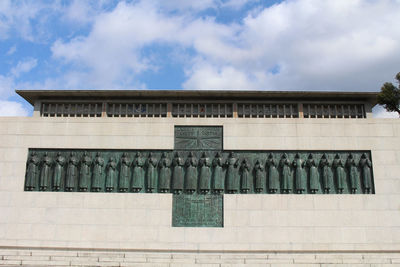 Low angle view of building against sky