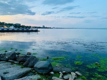 Scenic view of sea against sky