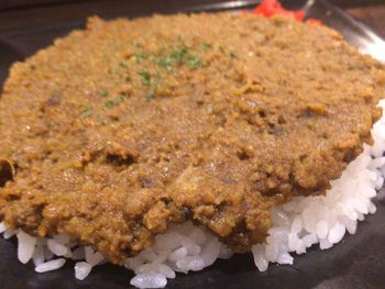 Close-up of served food