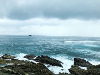 Scenic view of sea against sky