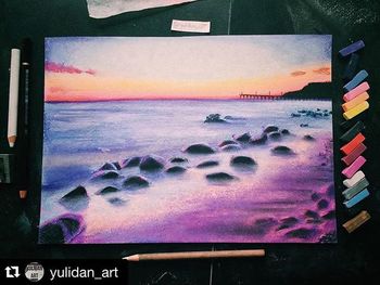 Close up of multi colored wall