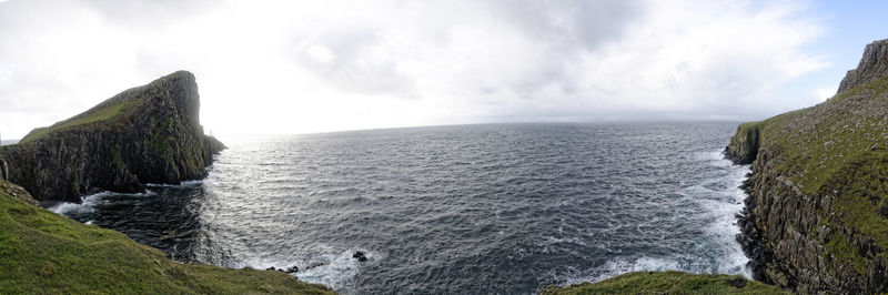 Panoramic view of sea against sky