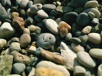 Full frame shot of pebbles