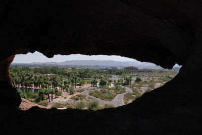 Scenic view of landscape and mountains against sky
