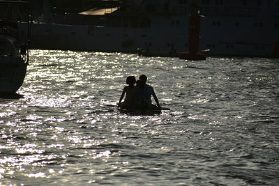 Women on sea shore