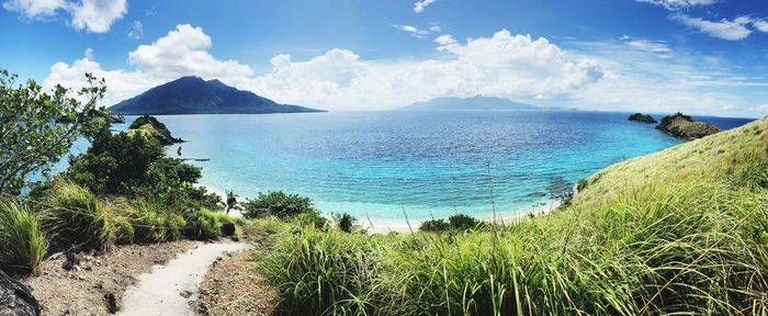 Panoramic shot of sea against sky