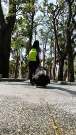 Woman walking in park