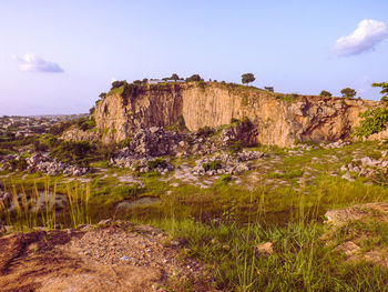 Scenic view of landscape against sky