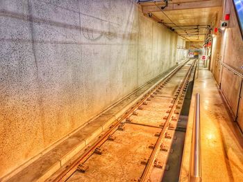 View of railroad station platform