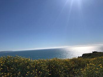 Scenic view of sea against sky