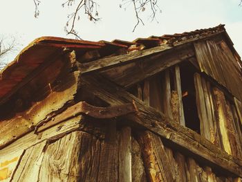 Close-up low angle view of built structure