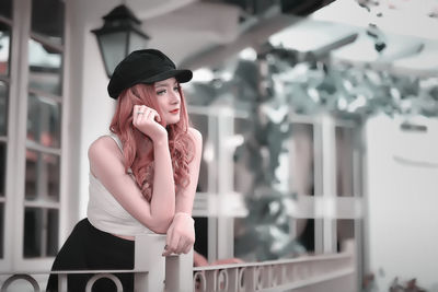 Young woman using mobile phone
