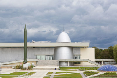 View of building against cloudy sky