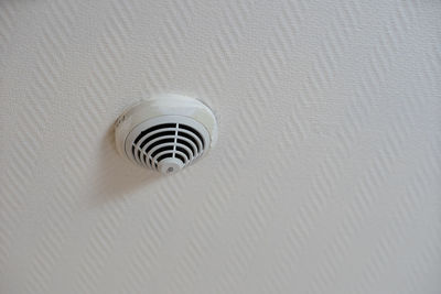 Close-up of smoke detector