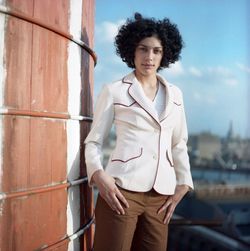 Young woman standing outdoors