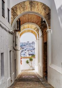 Alley amidst buildings in city