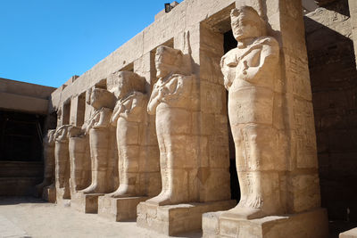 Statues/carvings. luxor temple